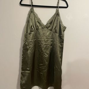 Mini Satin Lace Dress